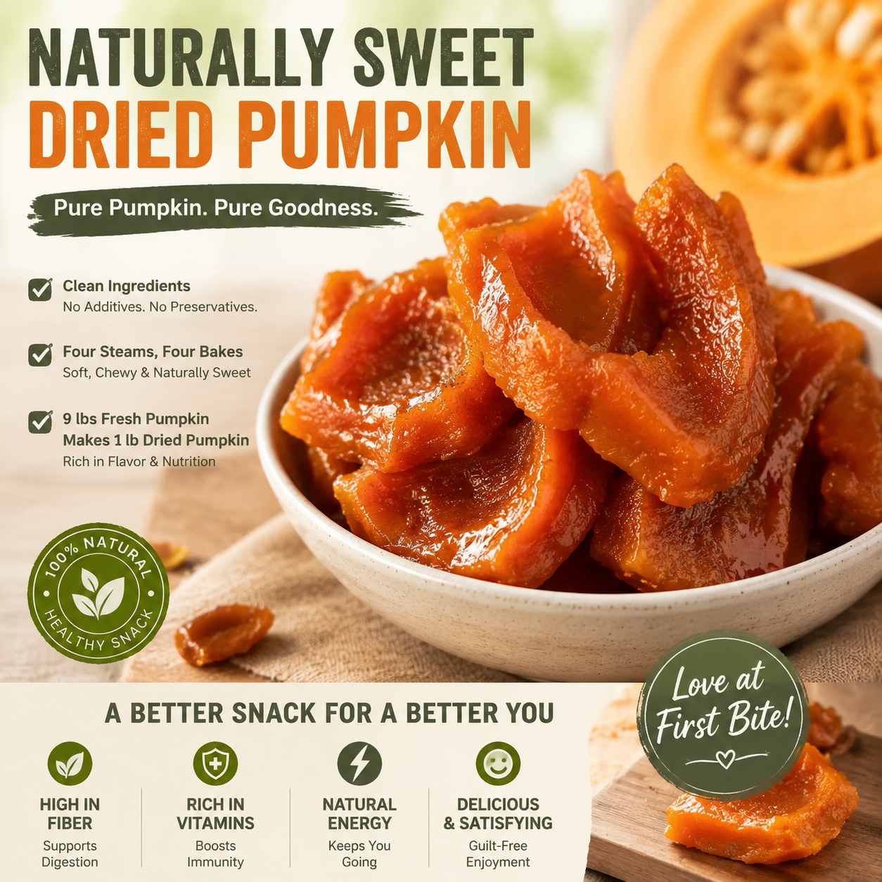 Premium Roasted Pumpkin Snack – Naturally Sweet, Crunchy & Made for Healthy Daily Moments-OKN