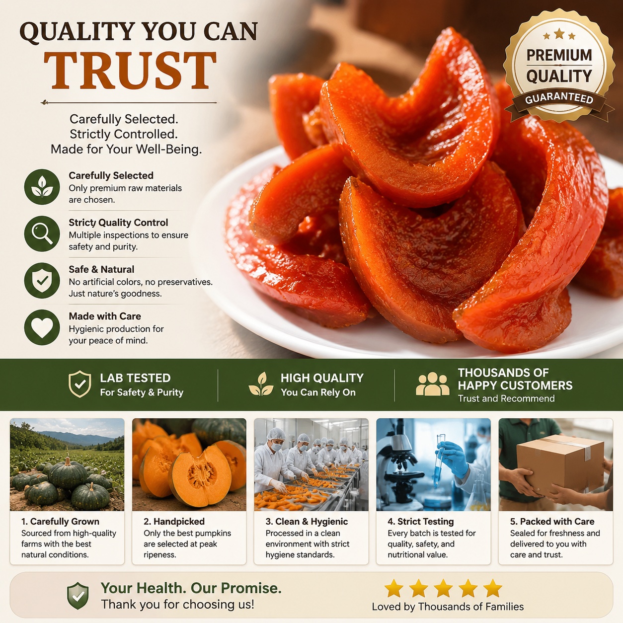 Premium Roasted Pumpkin Snack – Naturally Sweet, Crunchy & Made for Healthy Daily Moments-OKN