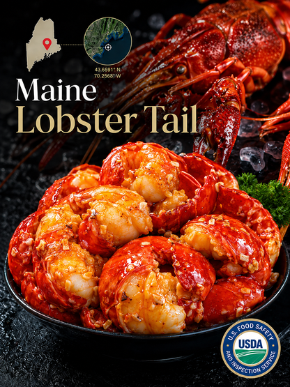 Premium Maine Wild-Caught Lobster Tail – Tender & High Protein-Zane