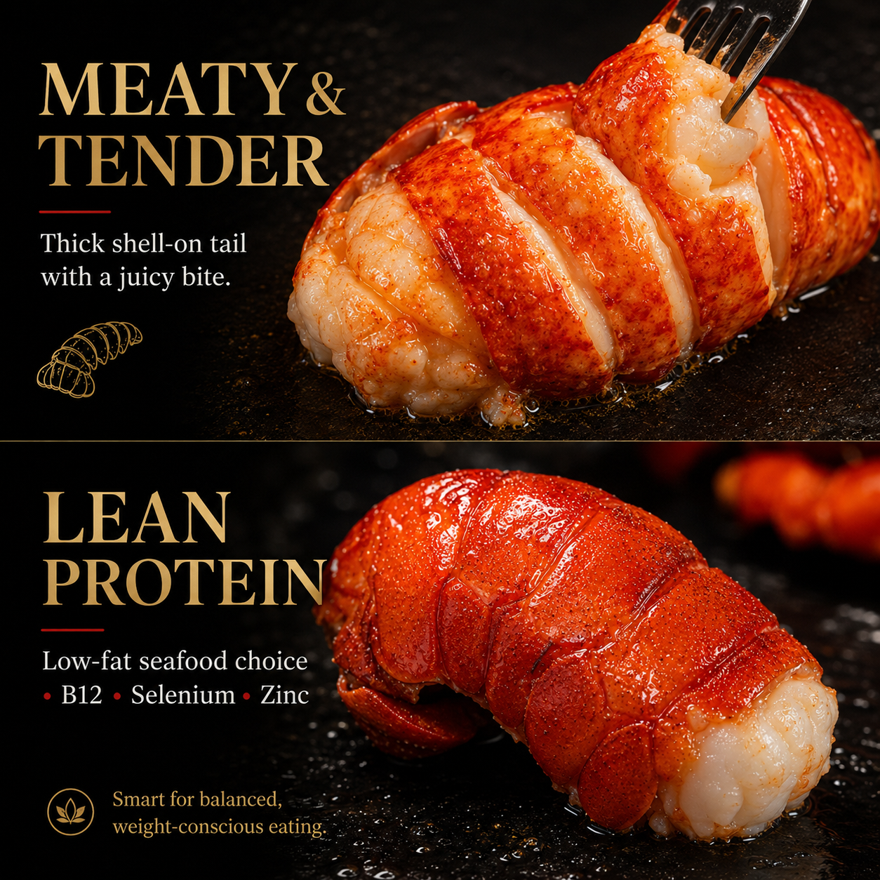 Premium Maine Wild-Caught Lobster Tail – Tender & High Protein-Zane