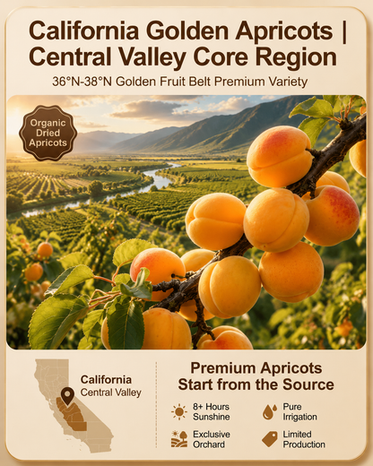 Premium California Dried Apricots – Naturally, Organic Healthy Snack with No Added Sugar-Zane