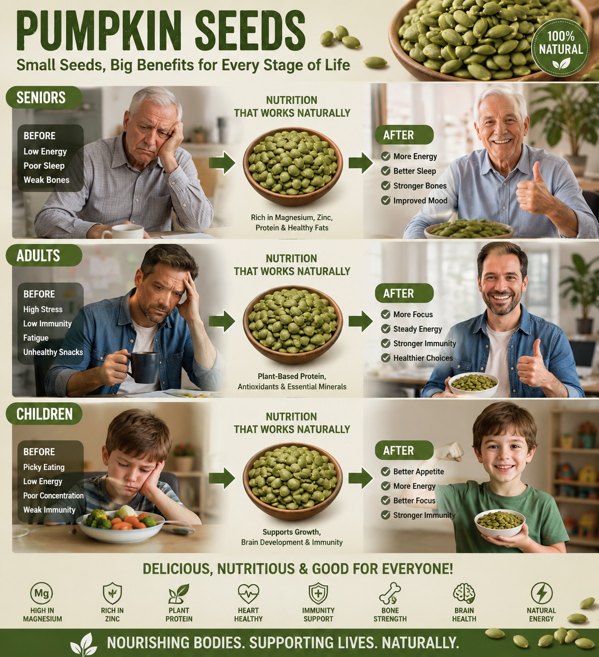 "Premium Roasted Pumpkin Seeds – Crunchy, Healthy, & Perfect for Snacking! 🎃 Limited Time Offer!"-OKN