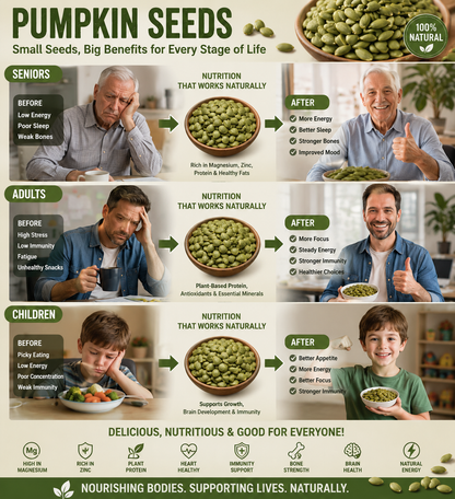 "Premium Roasted Pumpkin Seeds – Crunchy, Healthy, & Perfect for Snacking! 🎃 Limited Time Offer!"-OKN