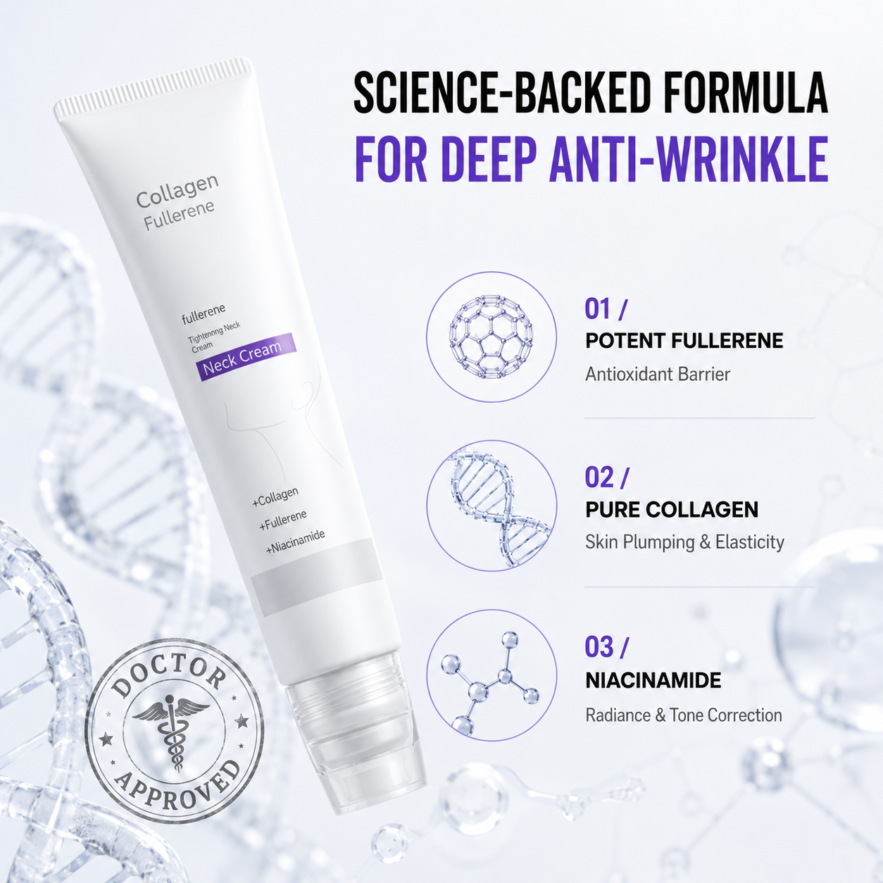 Targets All Types of Wrinkles for Younger-Looking Skin – Ultimate Collagen Firming Cream -XXS