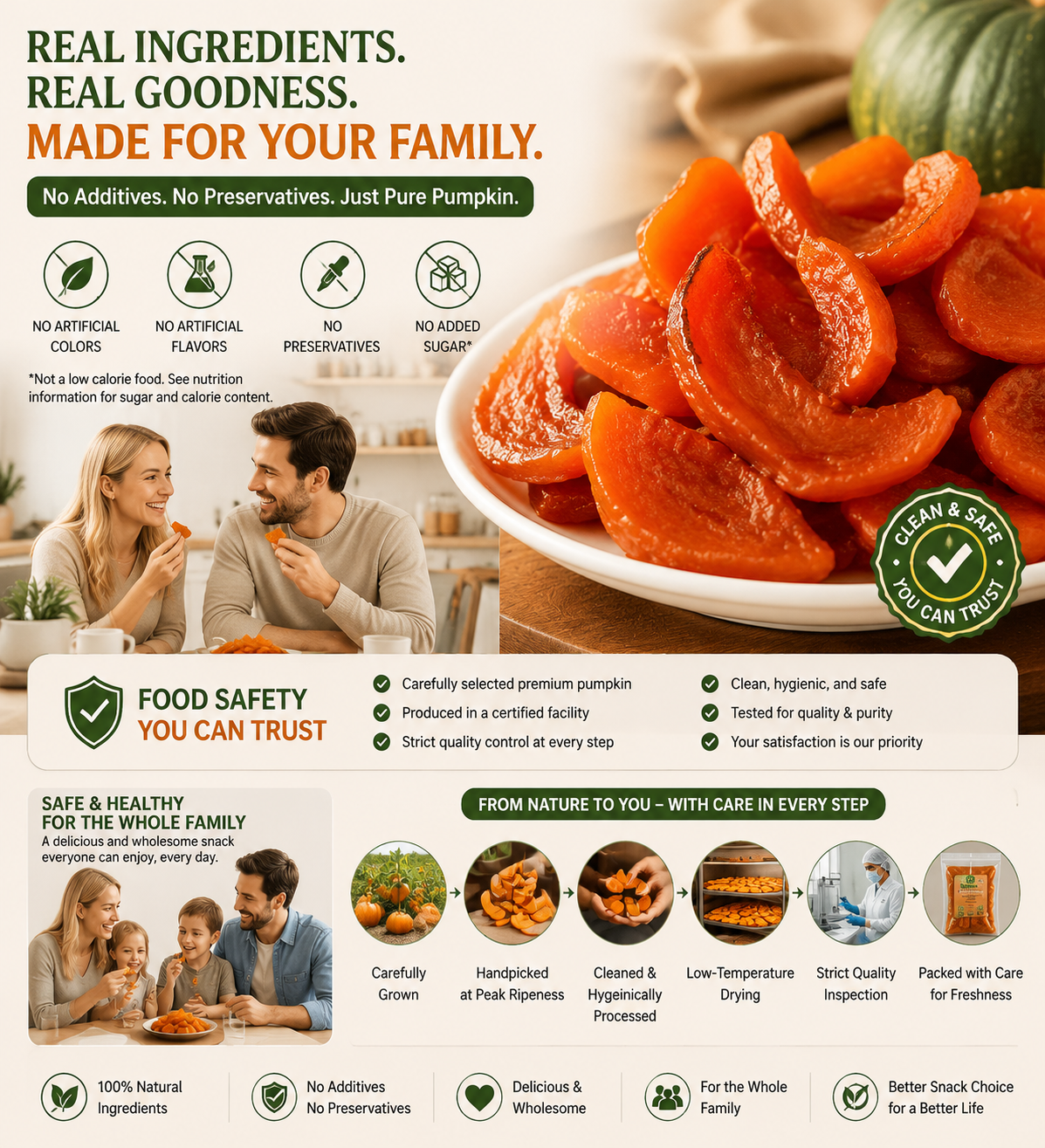 Premium Roasted Pumpkin Snack – Naturally Sweet, Crunchy & Made for Healthy Daily Moments-OKN