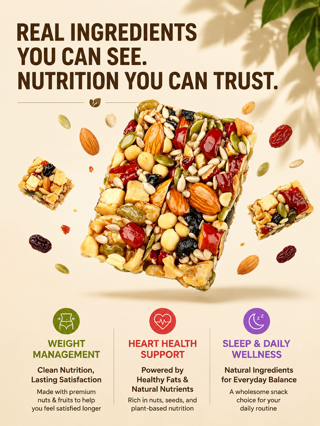 100% Premium Handcrafted Nut Bites (Zero Added Sugar & Clean Ingredients)-XXS