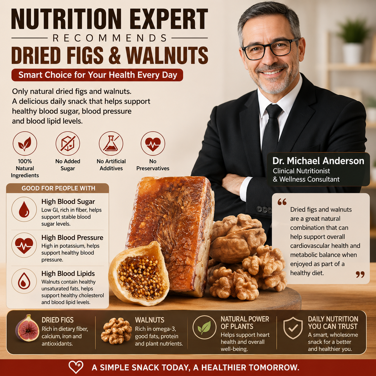 Premium Fig & Walnut Energy Bars - 100% Natural Superfood Snack-Zane