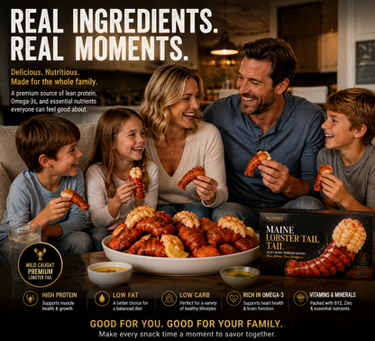 Premium Maine Wild-Caught Lobster Tail – Tender & High Protein-Zane