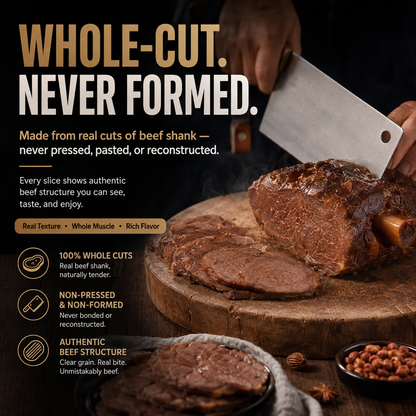 Premium Australian Angus Beef Shank – Tender High Protein Meat Snack-Zane