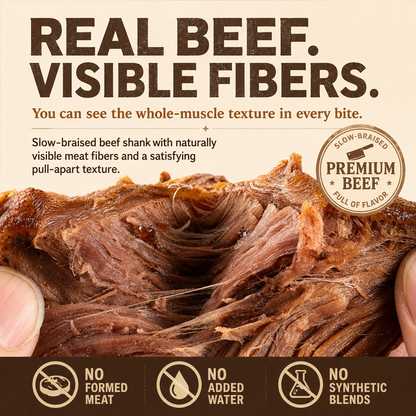 Premium Australian Angus Beef Shank – Tender High Protein Meat Snack-Zane