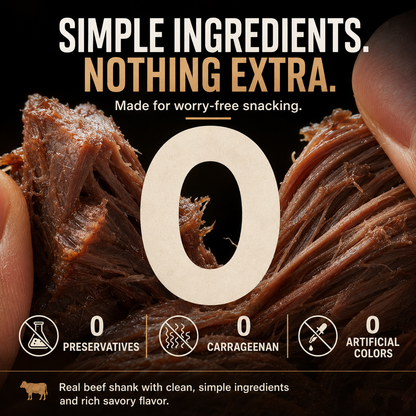 Premium Australian Angus Beef Shank – Tender High Protein Meat Snack-Zane