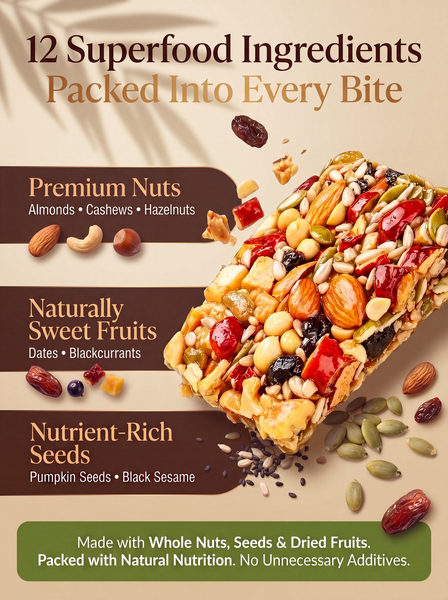 100% Premium Handcrafted Nut Bites (Zero Added Sugar & Clean Ingredients)-XXS